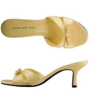 Lower East Side Yellow Heel with Bow - Never Worn!